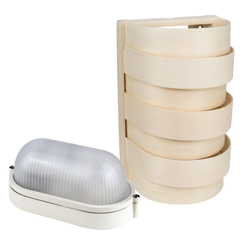 Sawo lamp en rooster set 917-A, espen