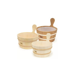 SAWO houten emmer met houten handvat 4 l 