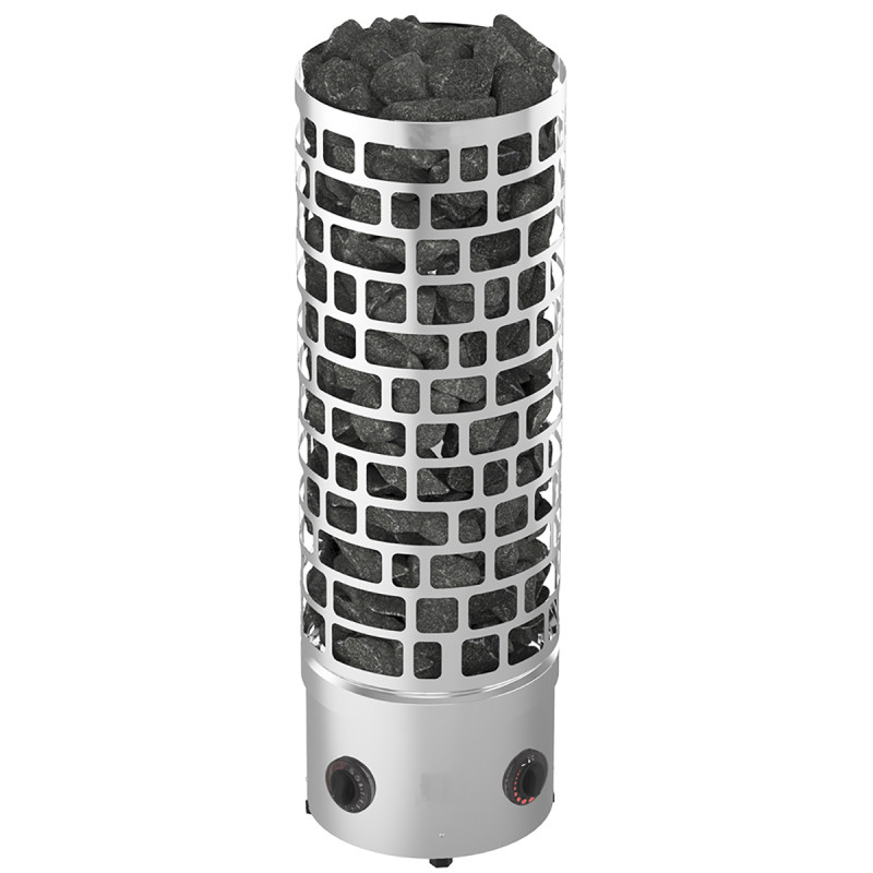 Elektrische saunakachel – SAWOTEC Ari Round, met bedieningseenheid