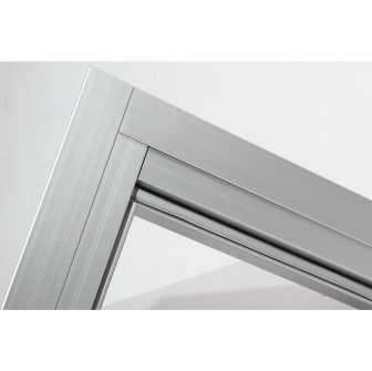 Harvia aluminium sierlijstset voor glazen deuren 7 × 19–21 cm, grijs