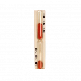 Zandloper voor sauna - 15 min, rood