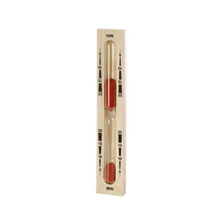 Zandloper voor sauna - 20 minuten, rood
