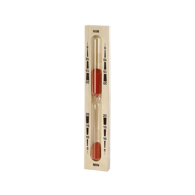 Zandloper voor sauna - 20 minuten, rood