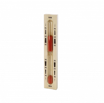 Zandloper voor sauna - 30 minuten, rood