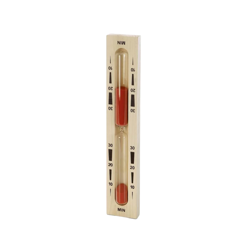Zandloper voor sauna - 30 minuten, rood