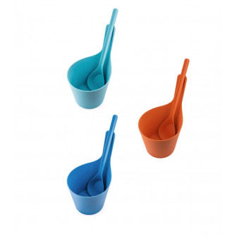 RENTO bioplastic multicolor emmers en pollepels set 5 l