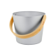 RENTO multicolor emmers en pollepels set 5 l, aluminium kleur