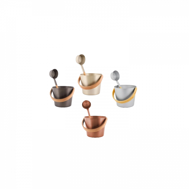RENTO multicolor emmers en pollepels set 5 l, aluminium kleur