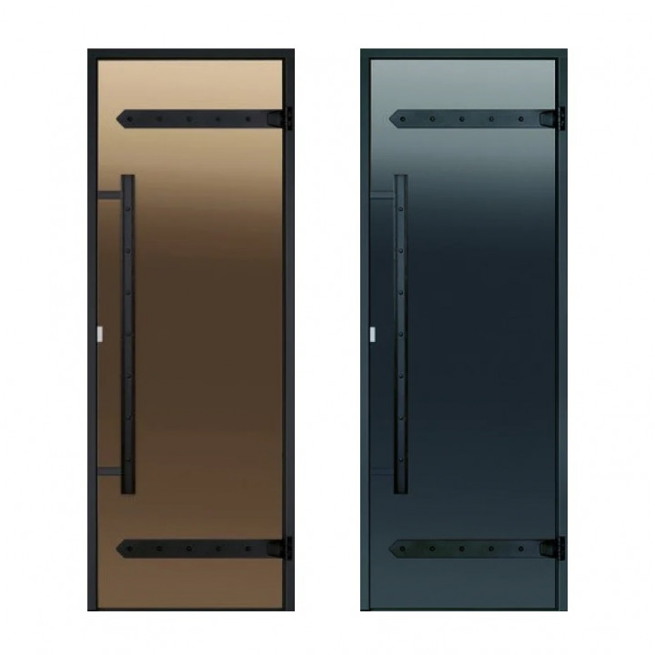 Glazen saunadeuren HARVIA Legend, aluminium frame 8x19