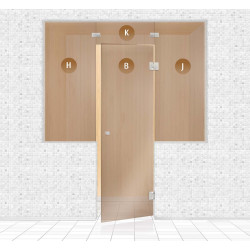 Sauna glazen wand, AD TYPE 2 