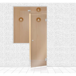 Sauna glaswand, AD TYPE 4 