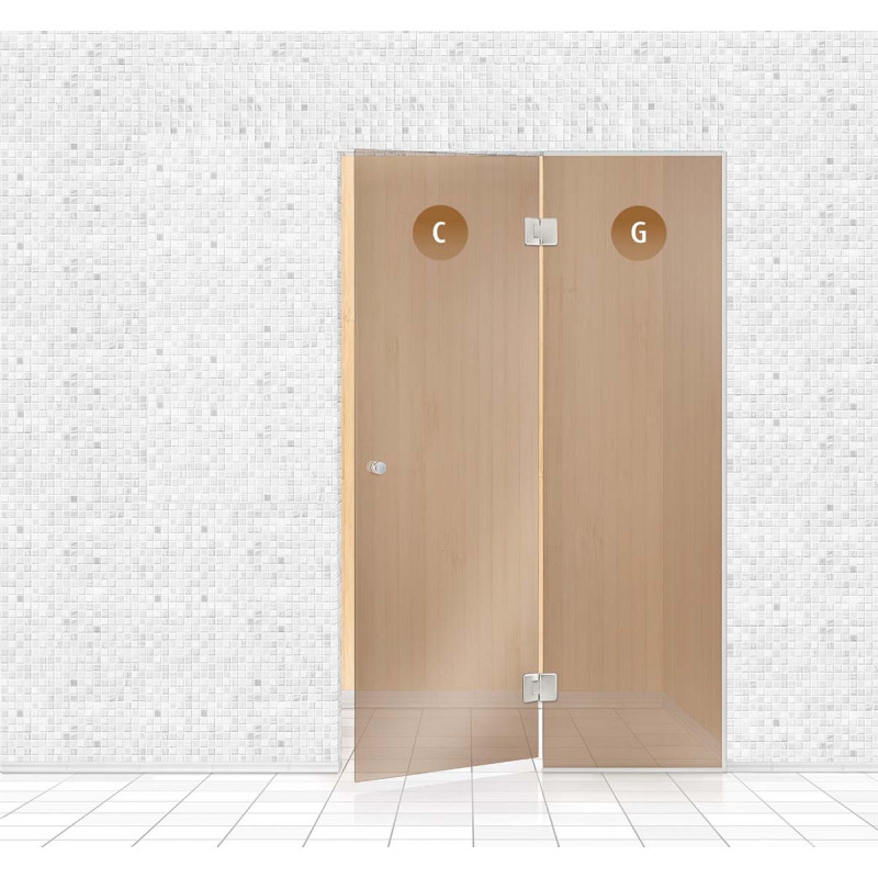 Sauna glaswand, AD TYPE 5 Sauna glaswand, AD TYPE 5