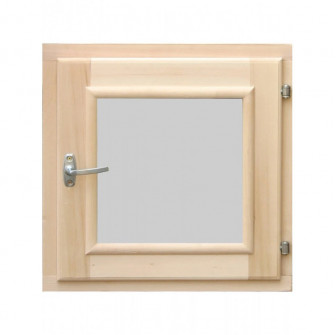 Raamblad met dubbel glas, grenen