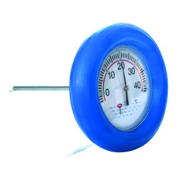 Drijvende thermometer - 185 mm diameter, met rubberen behuizing 