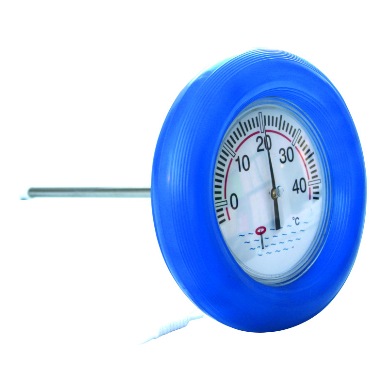 Drijvende thermometer - 185 mm diameter, met rubberen behuizing