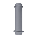 Bovenste gietijzeren schoorsteenpijp voor GEFEST-kachels 150/500 mm - 0