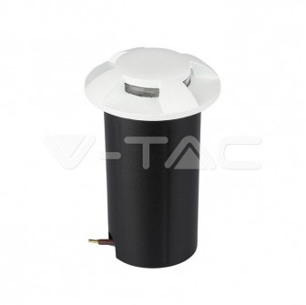 1W LED Steplight Wit 4 Weg 3000K