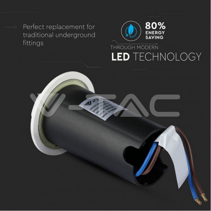 1W LED trapverlichting wit, 4-standen, 3000K