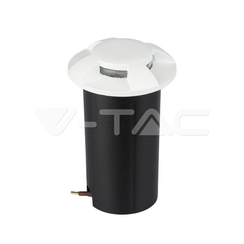 1W LED Steplight Wit 4 Weg 3000K