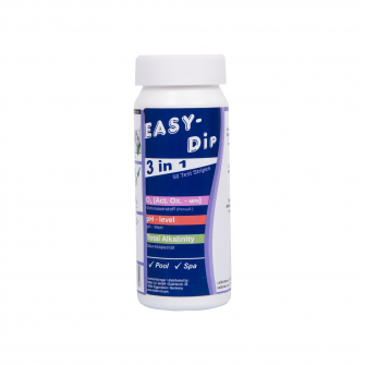 Waterteststrips Easy-Dip 3-in-1, voor pH/O2/alkaliteitstesten, 50 stuks