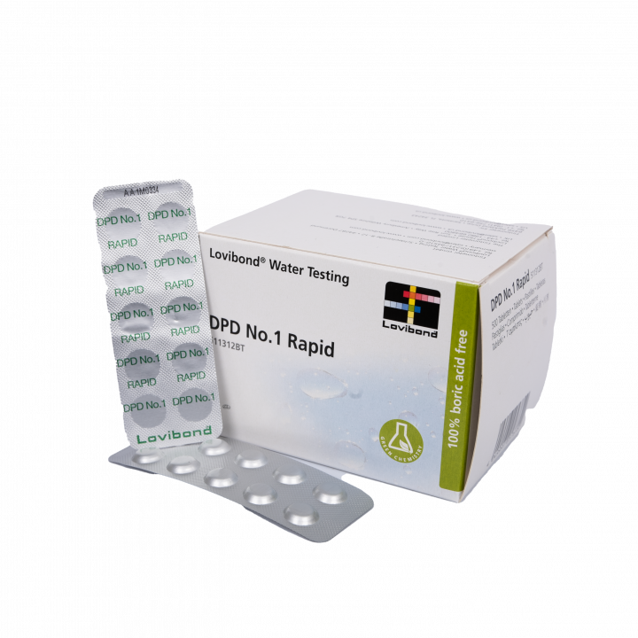 Watertesttabletten DPD 1, chloorbepaling, 10 tabletten