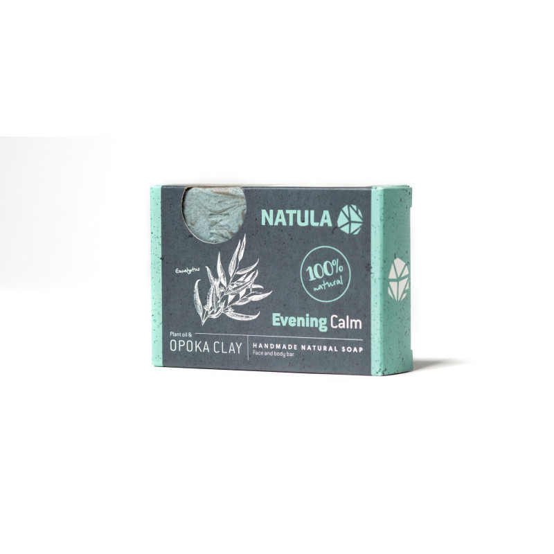 NATULA gezichts- en lichaamszeep met opoka-steen en eucalyptus 100g