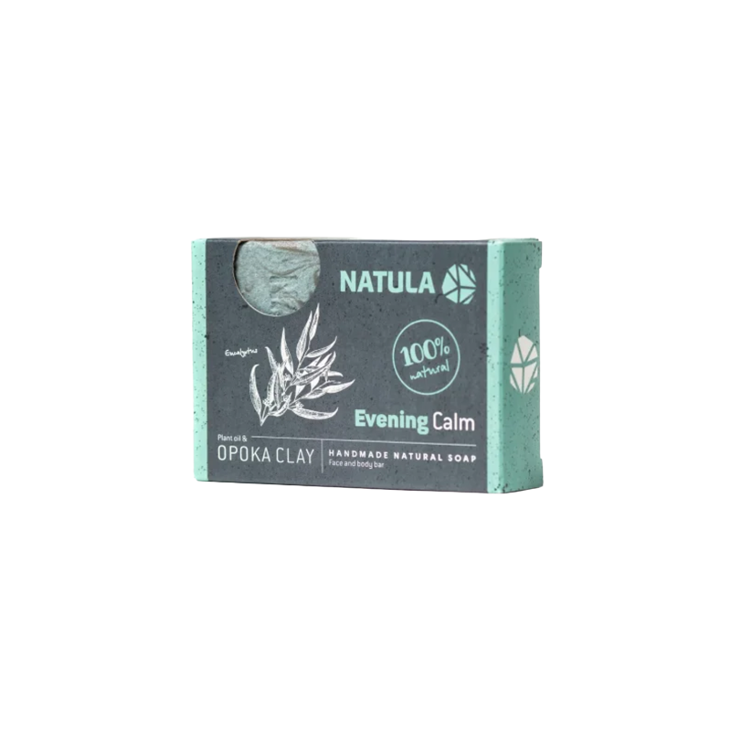 NATULA gezichts- en lichaamszeep met opoka-steen en eucalyptus 100g