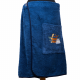 Cadeauset in geschenkdoos voor HEM. Heren saunahoed en schort - BLAUW