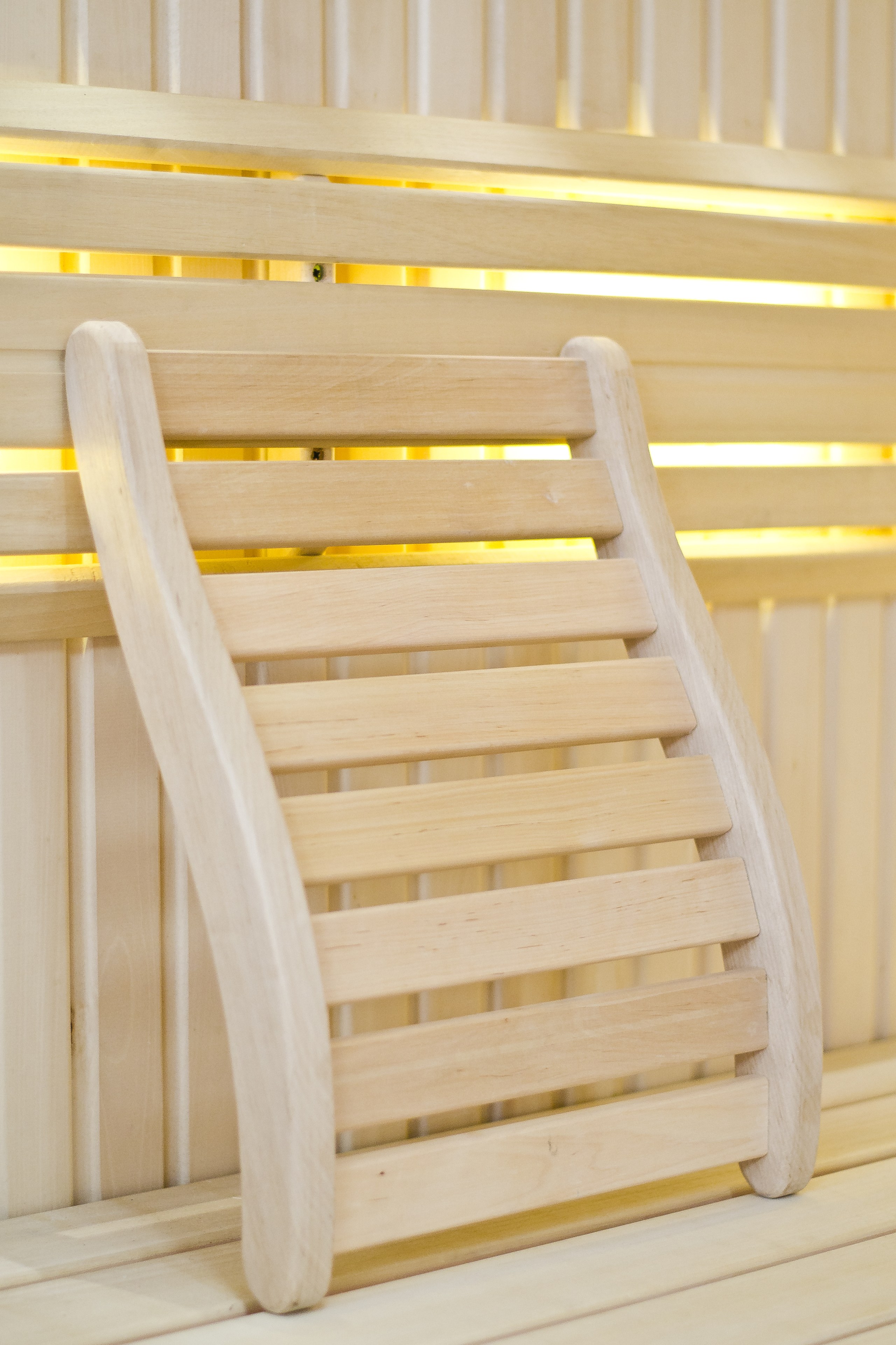 Lichte sauna met verstelbare ledverlichting